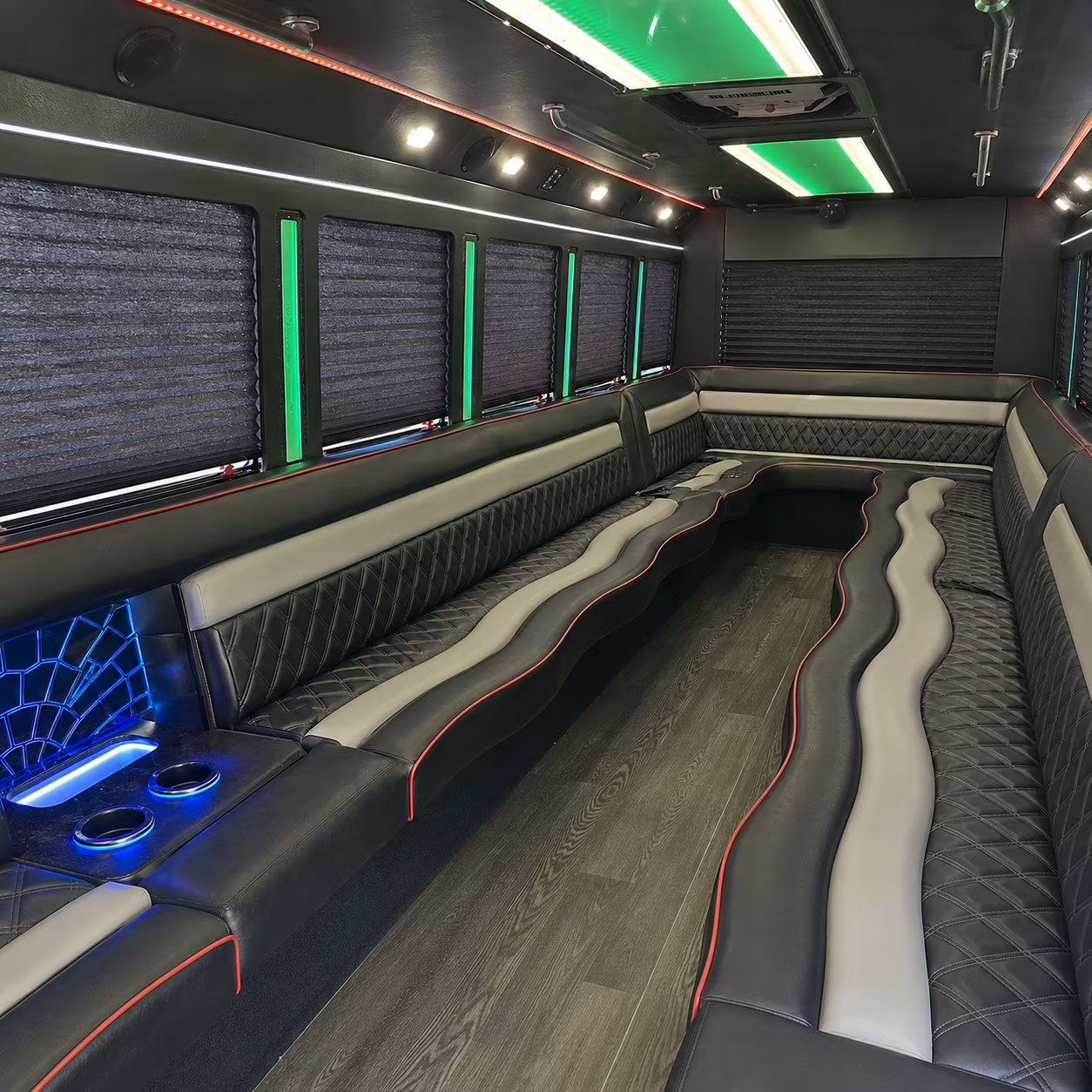 Daly City Birthday, Sweet 16, & Quinceañera Transportation party bus exterior