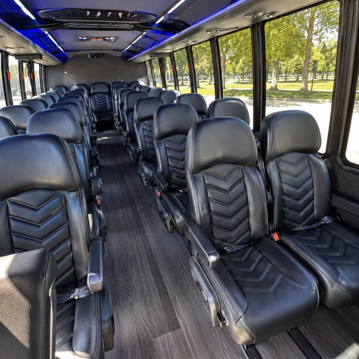 Daly City Corporate Transportation party bus exterior
