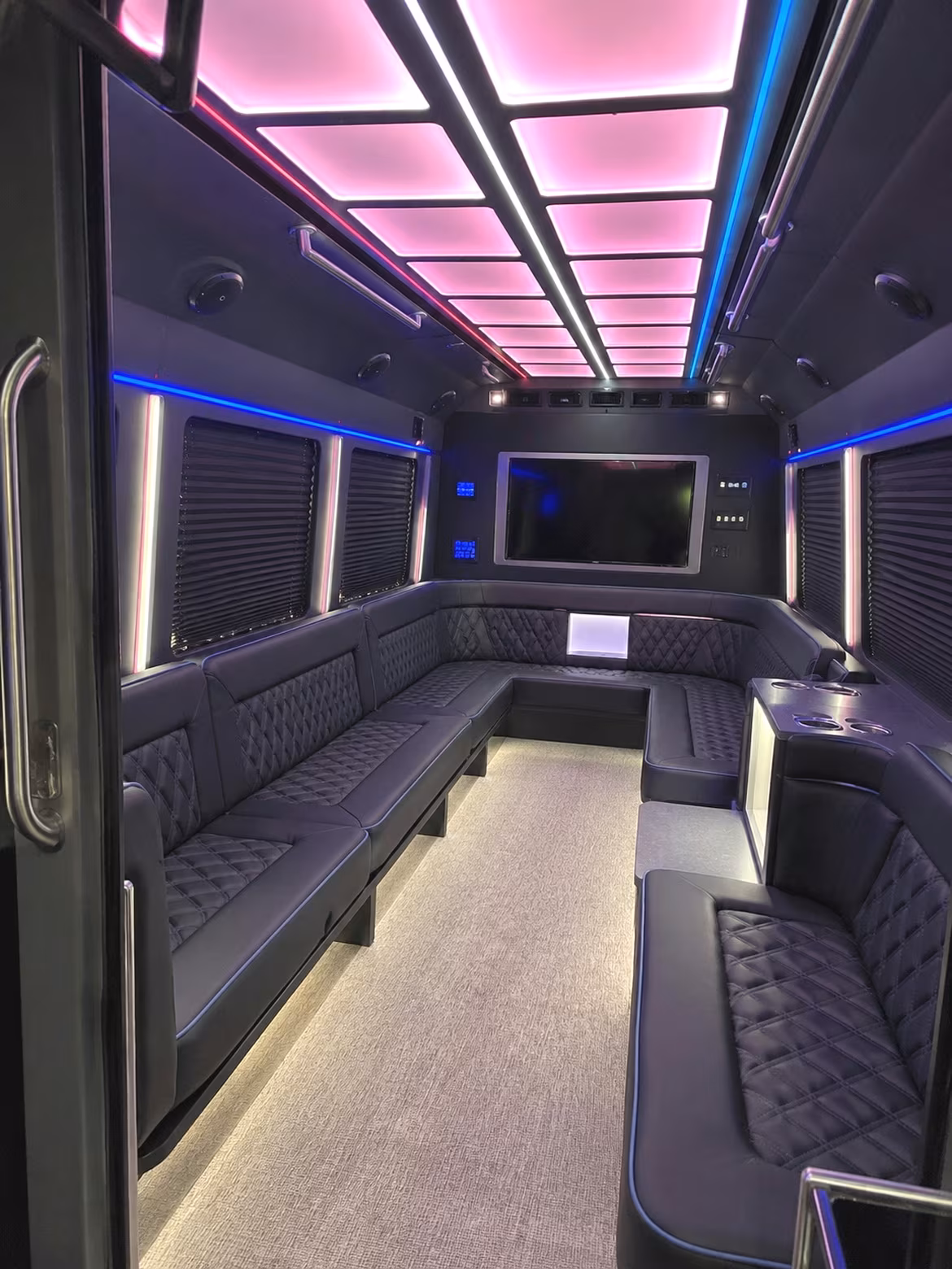 Daly City Winery Tour & Pub Crawl Transportation party bus interior